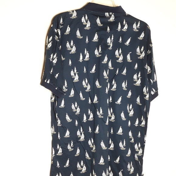 Vtg Nautica 90s Sailboat Polo Shirt Sz XXL - Picture 4 of 5